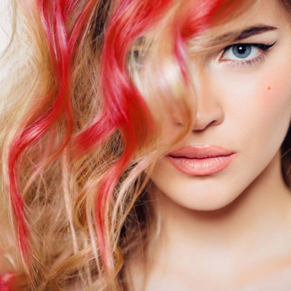 Colorme Red Rush Temporary Hair Color on Light Hair